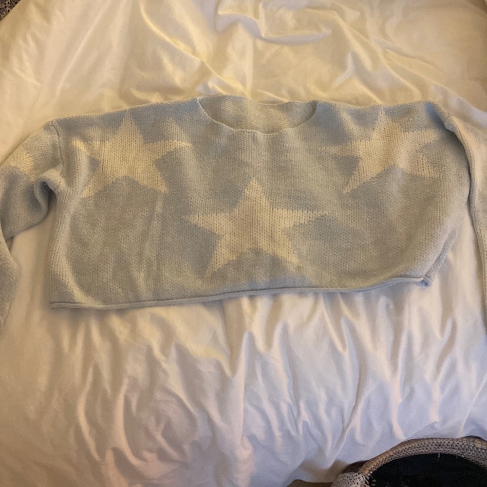 Cropped Star sweater preppy
